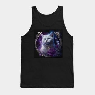 Galactic White British Shorthair Tank Top